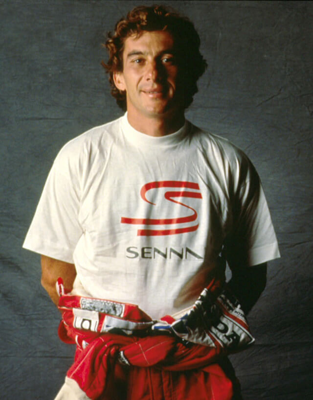 Senna usando camiseta Duplo S