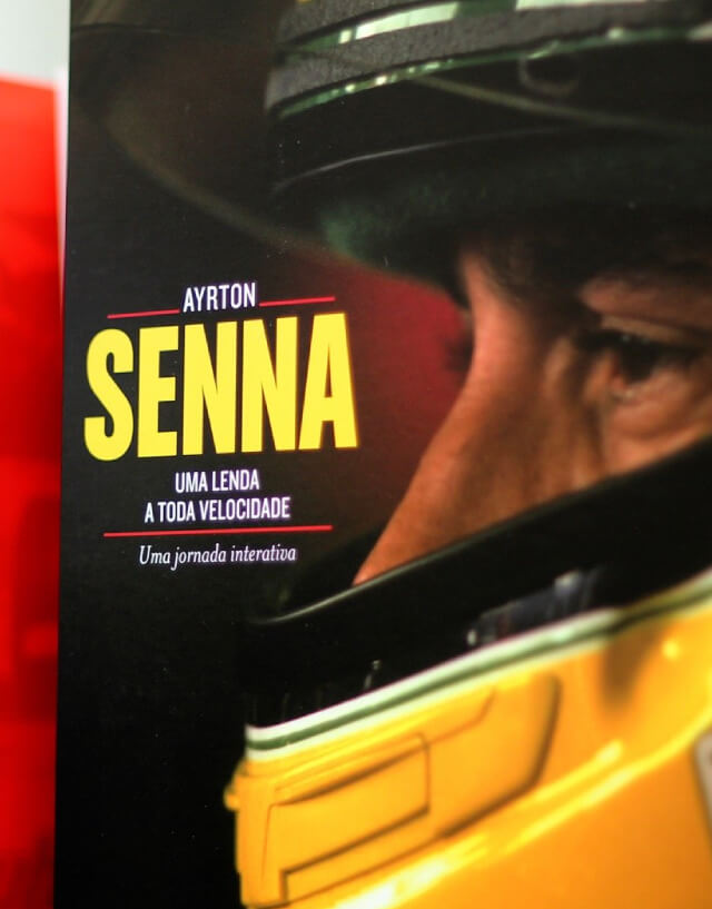 Livro Ayrton Senna Uma Lenda da Velocidade F1 Ayrton Senna Preto