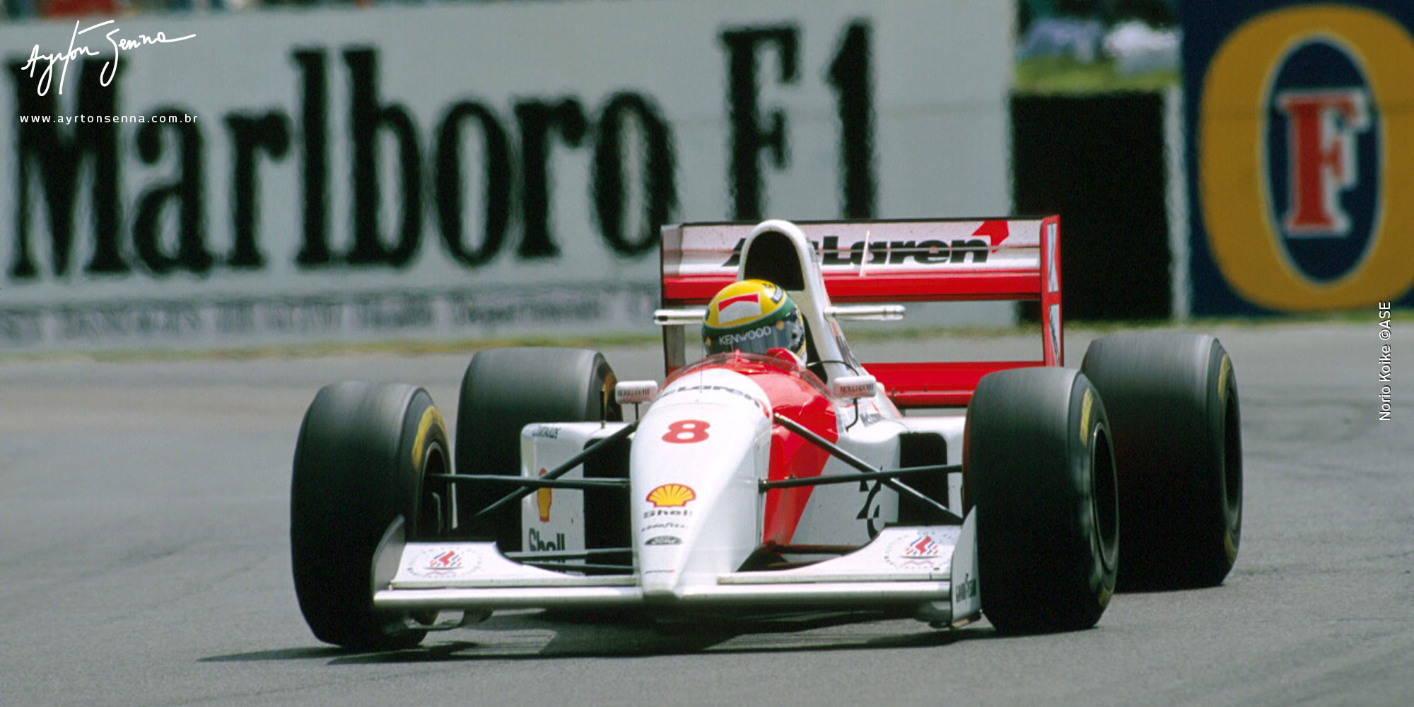 Video: Senna drove the McLaren MP4/8 for the first time at