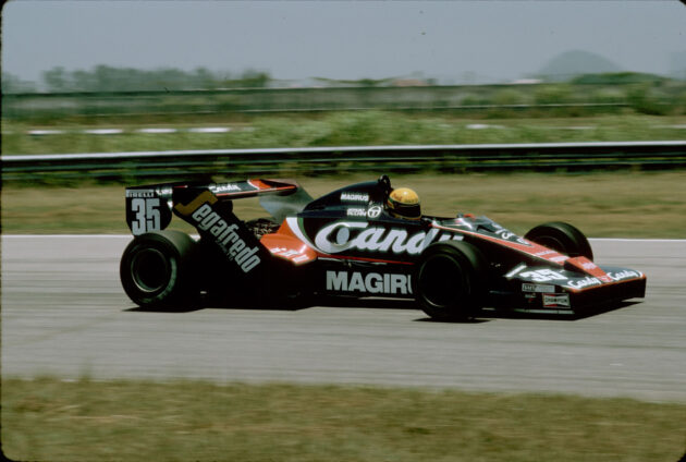 Senna nos primeiros testes da Fórmula 1 em Jacarepaguá