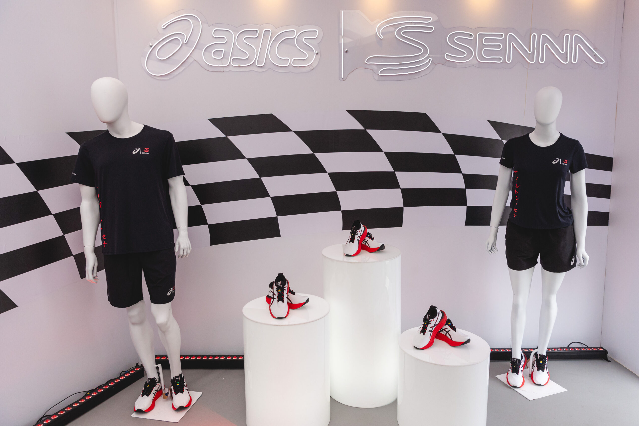 Nova coleção de tênis e vestuário da Asics em parceria com a Marca Senna ganha as lojas após evento de lançamento