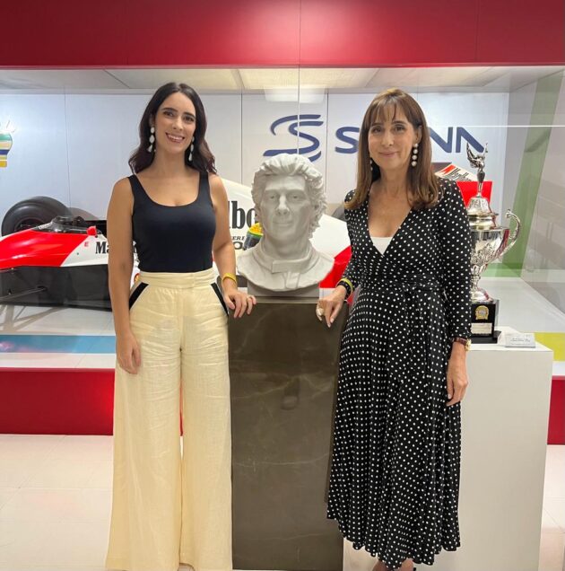 Lalalli e Viviane Senna apresentam bustos do Nosso Senna Collection