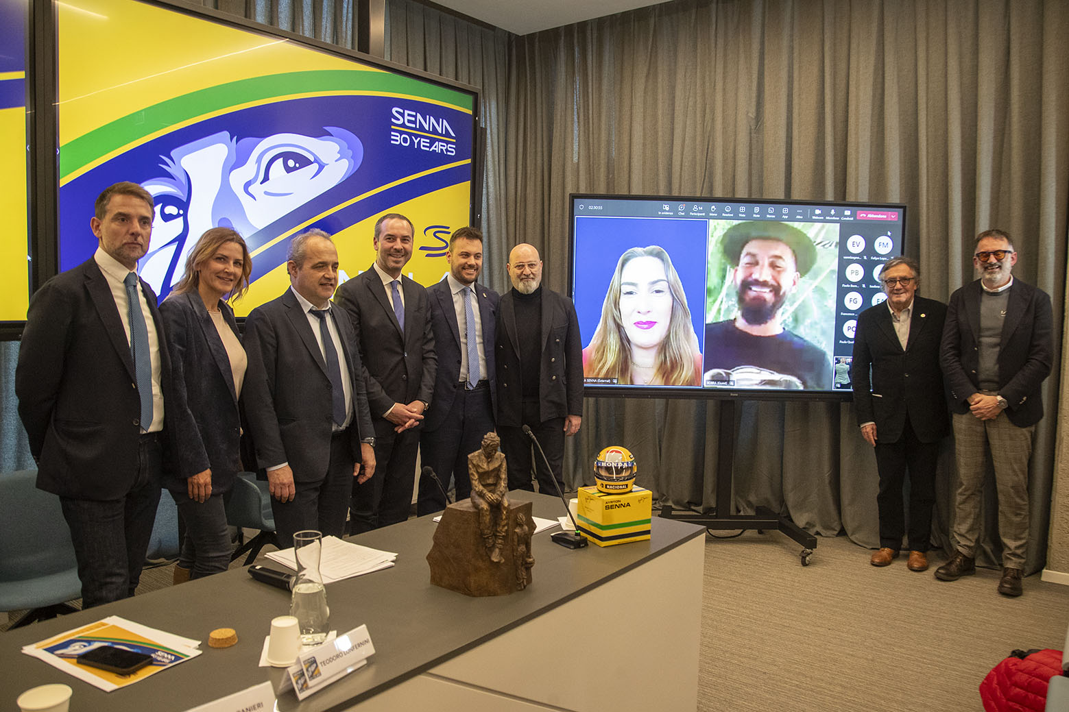 Coletiva de imprensa realizada na Itália anuncia programação de homenagens aos 30 anos do legado de Ayrton Senna